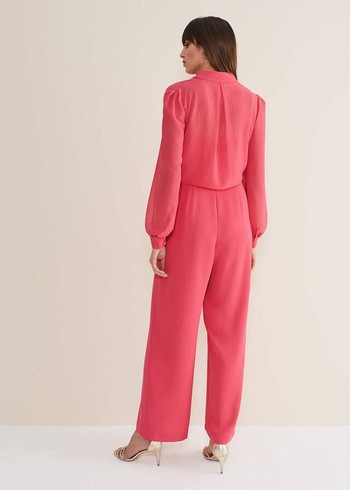 Phase Eight Mindy Wide Leg Jumpsuit Pink Australia | MU2763589